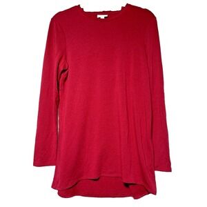 Pure Jill Tencel Lyocell Long Sleeve Basic Top womens Sz Staple Capsule Everyday